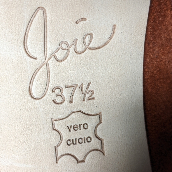 Joie Chestnut Brown Suede Ankle Boot with Block Heel - Picture 9 of 12